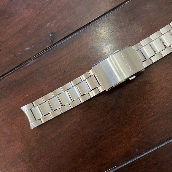 NEW Original Hamilton Khaki King Scuba 20mm Steel Watch Band H605.645.100 - Picture 7 of 8